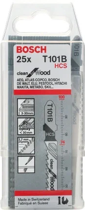 Siaurapjūklio pjūkleliai Bosch T 101 B