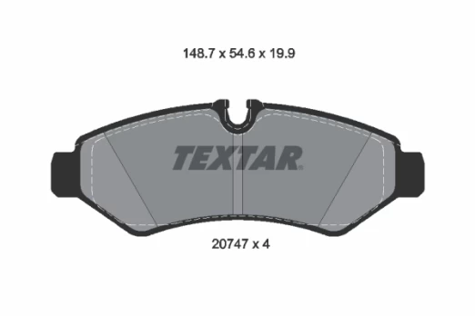 TEXTAR 2074701 Brake pad set