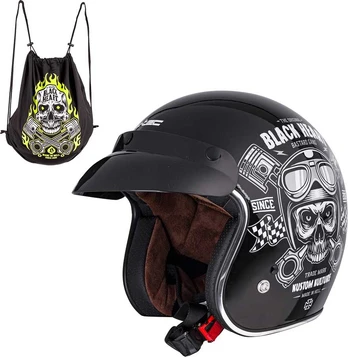 Moto šalmas W-TEC V541 Juodas Heart