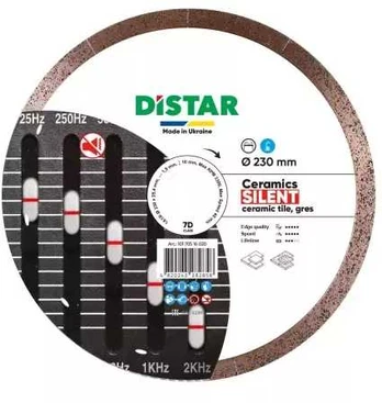 DISTAR TARCZA DIAMENTOWA CERAMIC SILENT 230 x 1,9 x 10 x 25,4