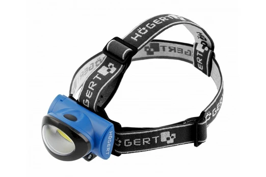LED žibintuvėlis ant galvos Hogert HT1E420 (3W, 160lm, AAA)