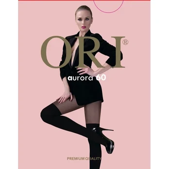 Moteriškos pėdkelnės ORI AURORA 60 DEN, 2 dydis, spalva NERO