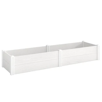 Pakelta lysvė 197x54x33 cm, surenkama, plastikinė, balta