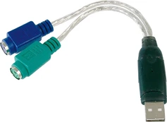 Assmann Electronic DIGITUS USB į PS2 adapteris USB A/M prie 2x Mini-DIN 6/F kaina