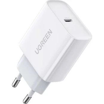 Ugreen USB Power Delivery 3.0 Quick Charge 4.0+ 20W 3A mains charger (white)