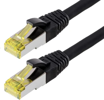 Helos pataisomasis kabelis S/FTP Cat 6a juodas 30,0m
