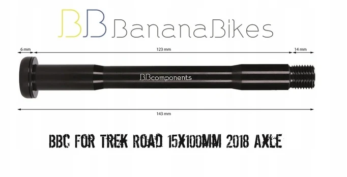 Bbc ašis Trek Road 15x100mm Madone Emonda Domane