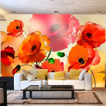 Artgeist Fototapetas - Velvet Poppies