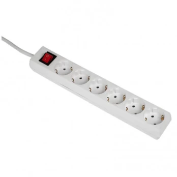 Distribution cable Hama 6-way, 5m white