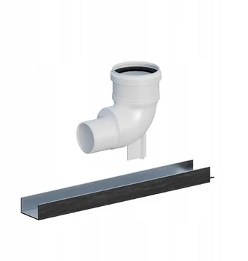 „Ricom PP 87ST“ raudona alkūnė DN60/80 ant atramos