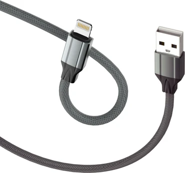 D-Fruit cable USB-A - Lightning 2m, grey (DF121)
