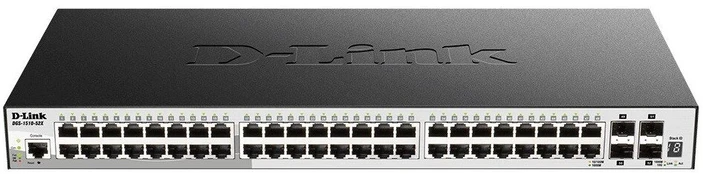 Komutatorius D-Link Stackable Smart Managed Switch with 10G Uplinks DGS-1510-52X/E	 Managed L2, Rackmountable, 1GBps (RJ-45) ports quantity 48