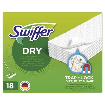 Swiffer Sweeper sausos šluostės, papildymas 18vnt