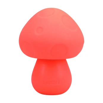 Doc Johnson Blush Novelties Mushroom Vibe Silicone Rechargeable Peach, Compact Model