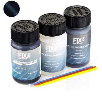 Fixpro Automobilinis dažas Chrysler Pcs + Gruntas + Bespalvis lakas 50ml