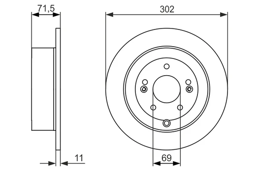 BOSCH 0 986 479 C15 Brake Disc
