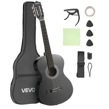Klasikinė gitara pradedantiesiems, juoda