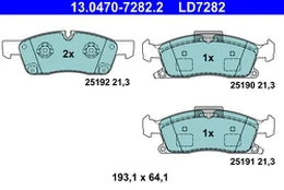 ATE 13.0470-7282.2 Brake pad set