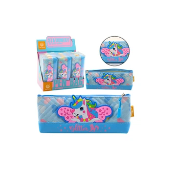 Lean Pieštukas Case School Kit with Unicorn Mėlyna 20 x 8.5cm