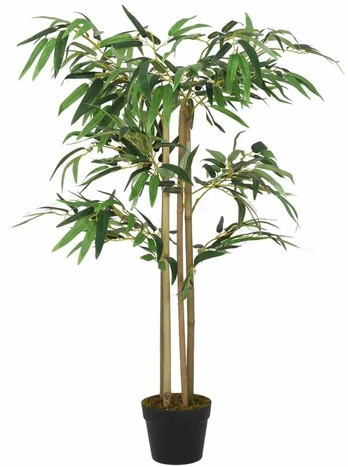 Dirbtinis bambukas, žalios spalvos, 80cm, 380 lapai