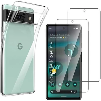Google Pixel 6a dėklas ir 2 grūdinto stiklo ekrano apsaugos plėvelės Phonillico®