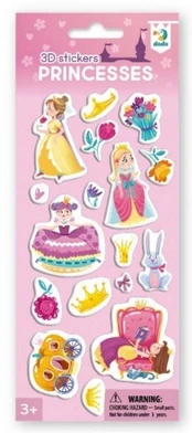 3D lipdukai vaikams „Princesės“ (17 vnt.)