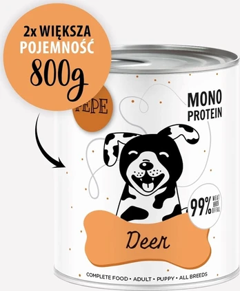 Paka Zwierzaka Pepe Jeleń karma dla psa 800g