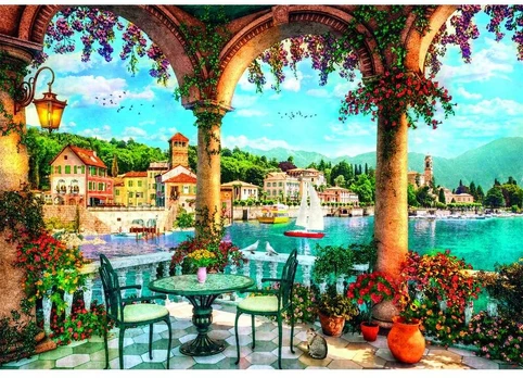 Clementoni CLE puzzle 1000 Compact BalconyViewOfLakeCom.39930