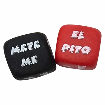 Diablo Picante Game Set - Action & Body Part Dice, Black, 25mm