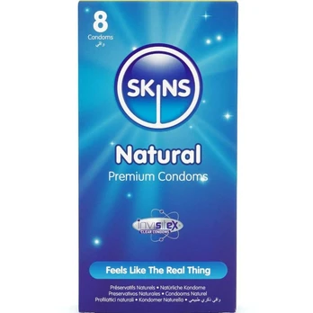 SKINS - Natūralūs prezervatyvai 8 vnt.