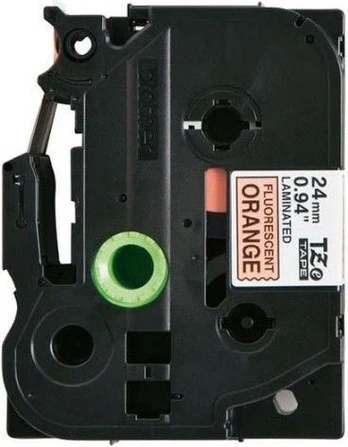 BROTHER TZB51 24 BLACK ON ORANGE | TZEB51