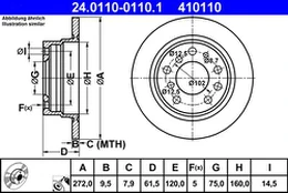 ATE 24.0110-0110.1 Brake Disc kaina