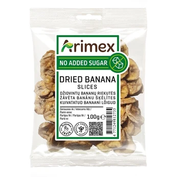 Bananų traškučiai ARIMEX, 100 g