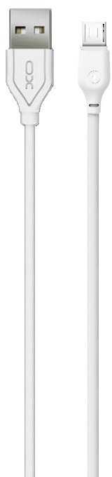 XO kabelis NB103 USB - microUSB 1,0 m 2,1A baltos spalvos