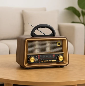 Nešiojamas radijo imtuvas stilingas retro radijas