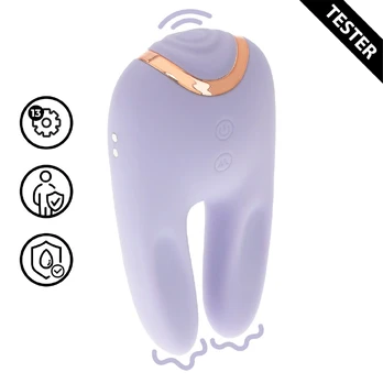 Bonnie Double-Ended Tapping Vibrator Lavender Tester 13 Modes