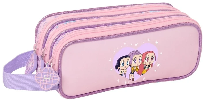 Safta Kpop Demon Hunters Chibi triple pencil case