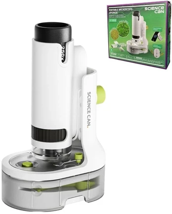 Nešiojamas mikroskopas Science Can 250x