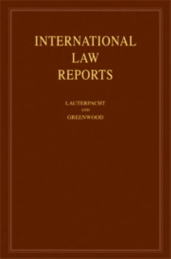 International Law Reports: Volume 134