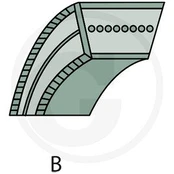 GRANIT by PIX Trapecinis V formos diržas B tipas 6.35 x 927 Modeliams: 21700, 21800