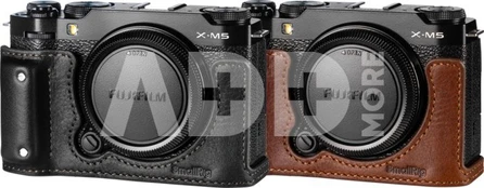 SmallRig 4879 Camera Leather Half Case Kit for FUJIFILM X-M5 Black