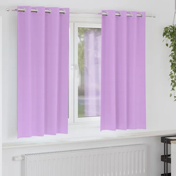 Užuolaidos 2 pcs Violetinė 175 x 140 cm Poliesteris