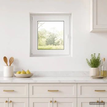 Požeminio lango RISOR 55 x 55 cm PVC ir stiklas