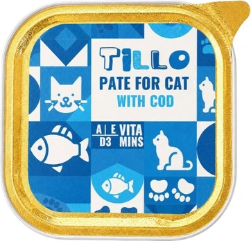 Tillo Pate Cod - wet cat food - 100g