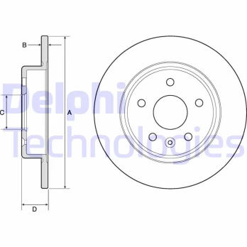 DELPHI BG4761C Brake Disc