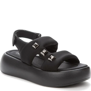 Basutės moterims, Juoda, SANDALS
