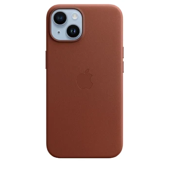 Telefono dėklas Apple Leather Case with MagSafe, Apple iPhone 14, ruda