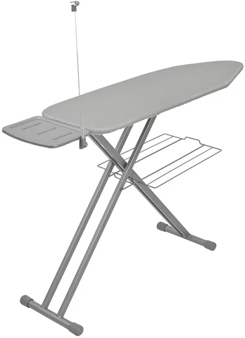 King Hoff Large ironing board, heat reflect, adjustable stable shelf, 122x38cm