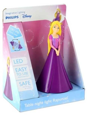 InToy Phillips Disney Prinsesse Rapunzel 3D Bordlampe