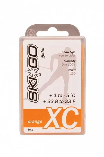 Slidžių vaškas Skigo XC Glider Orange, -5 - 1 °, 60 g